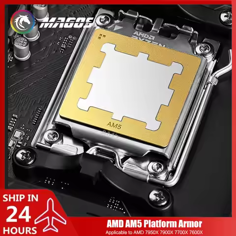 AM5 Thermal Paste Guard For AMD 7950X 7900X 7700X 7600X CPU Armor Pure Copper Fastener, Anti-Bending