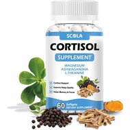 Cortisol Supplement for Women and Men with Magnesium, Ashwagandha/L-Theanine, Cortisol Detox Manager