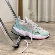 [QUEST] Ready Stock ADIDAS FALCON ADIDAS Retro Daddy Shoes Gray Lake Green Mirror Women's Shoes B281