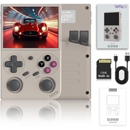 Upgrade G350 Retro Handheld Game Console, 3.5 Inch IPS Screen Linux System RK3326 Built-in 128G TF C