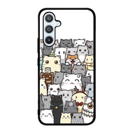 Hardcase Custom Casing Samsung A54 A34 A14 5G Bunch Of Winter Cats Cute AE0299 Special Edition