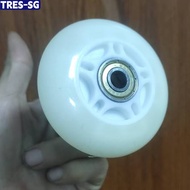 【TRES】Ready Stock Outdoor Inline Hockey Skate Wheels 64mm 70mm  72mm With Bearing Glitter Wheels