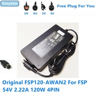 Original AC Adapter Charger For FSP 54V 2.22A 120W 4PIN FSP120-AWAN2 Switching Power Supply Adapter