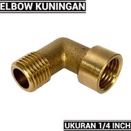 Elbow Kuningan ukuran Drat 14mm - Belokan Drat 14mm