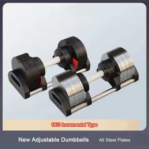 New 36KG Adjustable Dumbbells Home Electroplating 1KG Incremental Dumbbell Pure Steel Plate biceps E