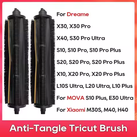 TriCut Brush Fit For Dreame X40 Ultra, X30 Pro, X20 Pro, S10, S20 Pro Plus, L10S Pro Ultra, Mova E30