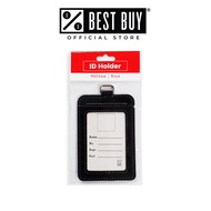 ID Holder Vertical T-313V 90x54mm Gray Leather - School & Office Supplies