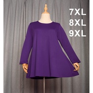 Muslimah Flower T-shirt 7XL 8XL 9XL Plus Size