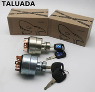 TALUADA อะไหล่รถขุดของแท้ XCMG XE60DA สวิตช์สตาร์ทเครื่อง XE15 XE17 XE26กุญแจสวิตช์สตาร์ทเครื่องล็อค