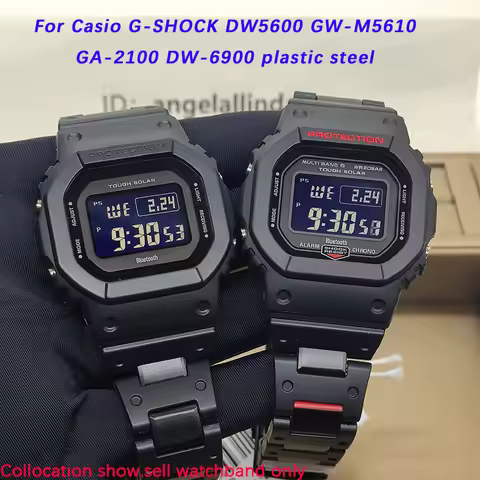 For Casio Gshock Watchband small block G-SHOCK DW5600 GW-M5610 GA-2100 DW-6900 plastic steel watch s