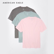 American Eagle Legend T-Shirt 3-Pack เสื้อยืด ผู้ชาย สีพื้น แพ็ค3ชิ้น (EMTS 017-3578-900)