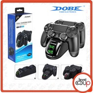 DOBE DS4 PS4 Fat Slim Pro Controller Dual Charging Dock Station Charger