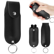 【Tech-savvy】 Pepper Spray Pouch PU Pepper Spray Mini Portable Top Flap Pepper Spray Holder Self Defe