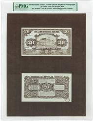 Archival Proof Uang Kuno Netherlands Indies 20 Gulden 1919 Langka PMG