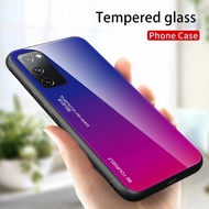 Gradient Glass Case Samsung Galaxy A02S A03S SamsungA02S Casing HP