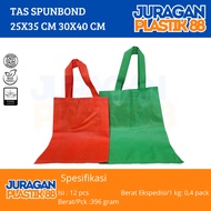 Cloth Bag 25x35 30x40 Contents 12 pcs | Goodie Bag | Spunbond Handle 25 x 35 30x40