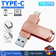 1TB 2TB Usb 3.0 Pen Drive USB Flash Drives Metal TYPE-C Compatible with Phone 15 Computer