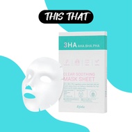 [ESFOLIO] 3HA Clear Soothing Facial Mask Sheet 5ea