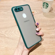 เคส Oppo F9 Case เคสออฟโป้ เอฟ9 case oppo F9 เคสขอบสี เคสขอบสีหลังขุ่น สวยและบางมาก TPU Case สินค้าใ