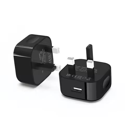 USB Charger Plug 5V2A, Universal 3 Pin UK Wall Charger Head AC Power Adaptor Plug for Tablets Ipad 1