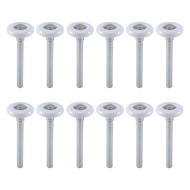 12Pack 2 Inches Garage Door Rollers 6200ZZ Bearing Nylon Garage Door Rollerfor Residential and Comme