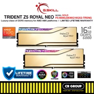 G.Skill Trident Z5 Royal Neo RGB Gold DDR5 for AMD - 2x16GB/2x32GB/2x48GB (Limited Lifetime Warranty