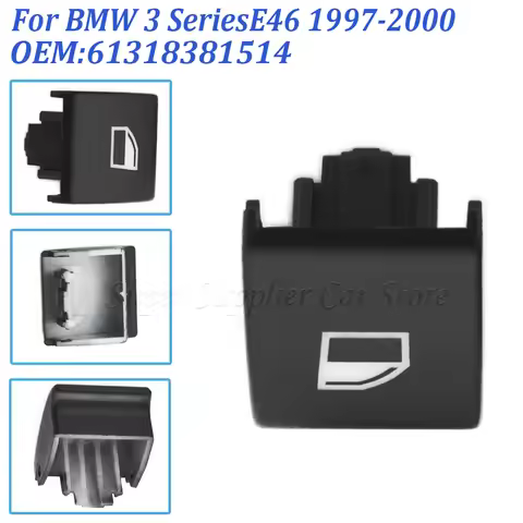 1pc For BMW 3 Series E46 97 20 Window Switch Repair Button 61318381514 Glass Switch Button Cover Fro