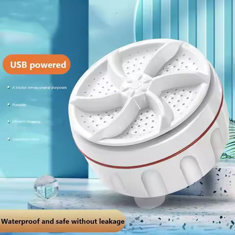 Mini Washing Machine USB Two-way Rotating Turbine Portable Washing Machine For Sock Underwear For Tr