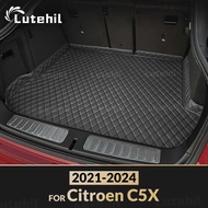 Car Trunk Mat For Citroen C5X 2021 2022 2023 2024 Custom Car Accessories Auto Interior Decoration