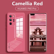 Huawei  P30 40 Pro mate 20 30 Pro Tempered Glass Silicone Phone Case