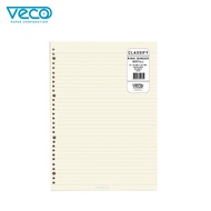 Veco Classify 30-Ring binder A4 refill Cream RULED Paper 100gsm 100's