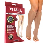 Vitall 3/4 Sock 1871 Medium Compression Open Toe 18-21 mmHg ANVISA