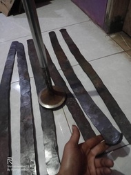 klep kapal sudah digepeng panjang 75cm tebak 6mm lebar 6cm