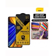 TEMPERED GLASS ESD ANTI STATIC MCLU PRIVACY TYPE Redmi R.K40 R.K40 GAMING R.K40 PRO R.K40 PRO+ REDMI