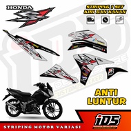 Striping CS1 Anti Luntur Stiker Honda Cs1 Konsep Black Silver