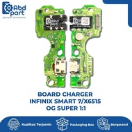 BOARD CHARGER/FLEXIBLE BOARD/FLEXIBLE PCB BOARD CAS BOARD INFINIX SMART 7/X6515 OG SUPER 1:1/ (MAC+)