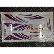 Stripe Sticker Cover Set Suzuki RG SPORT 110 (PURPLE) OEM