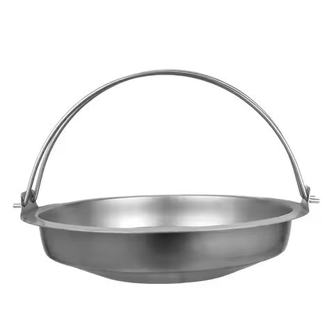 Stainless Steel Sukiyaki Pot Multi-Functional Hotpot Pan for Lobster Soup Cooking Even Heating Stock