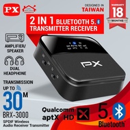 Receiver Bluetooth Transmitter Audio 5.0 HD stereo 2in1 PX BRX-3000