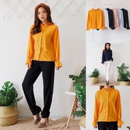KEMEJA ASKA.ID - AMEL RUFFLE SHIRT MUSLIMWanita