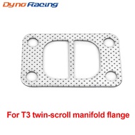 1 Piece T3 Divided Twinscroll Turbo Inlet Flange Gasket 4 Bolt Turbo Gasket