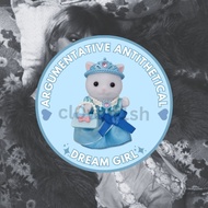 SYLVANIAN FAMILIES Argumentative Antithetical Dream Girl Taylor Swift Sylvanian Family Sticker (Hits Different - The Tortured Poets Department)