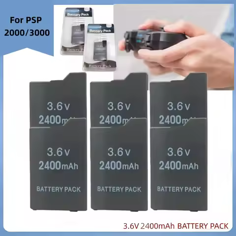 Hot 3.6V For PSP 2000/3000 2400mAh Rechargeable Lithium Battery Pack for PSP 1000 PSP-S110 2400mAh L
