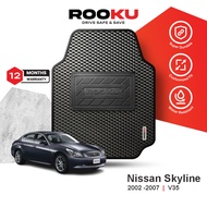 Rooku Car Mat   Nissan Skyline 2002-2007 V35