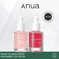 Anua Peach 70% Niacinamide Serum 30ml+Anua Dark Spot Correcting Serum 10% Niacinamide 30ml