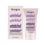 HGOA Flaxseed Styling Gel Plumping Hair Create Natural Curly Hair Portable Elastic Styling Gel
