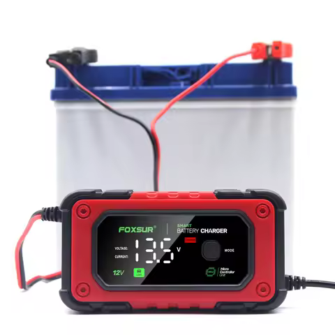 12V 7A Fully Automatic Car Battery Charger Large Screen Pulse Repair Battery Charger Power Pulse Rep