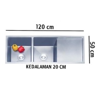 ZL KITCHEN SINK STAINLESS VALPRA VHE 12050 + RAK /BAK CUCI PIRING