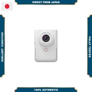 【Excellent】 Canon PowerShot V10 Vlog Camera (White, PSV10WH)