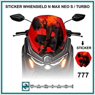 WINDSIELD N MAX NEO S STICKER - TURBO MOTIF 777 - 784